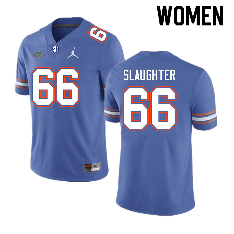 Women #66 Jake Slaughter Florida Gators College Football Jerseys Sale-Royal